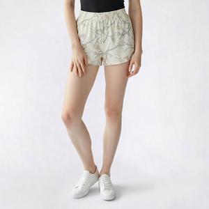 Juniors No Comment Dolphin Mini Leaf Shorts w/ Cell Phone Pocket